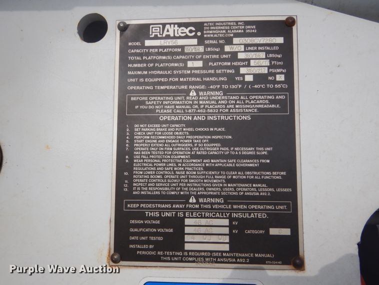 image for item GW9783 2008 Ford F750 Super Duty bucket truck