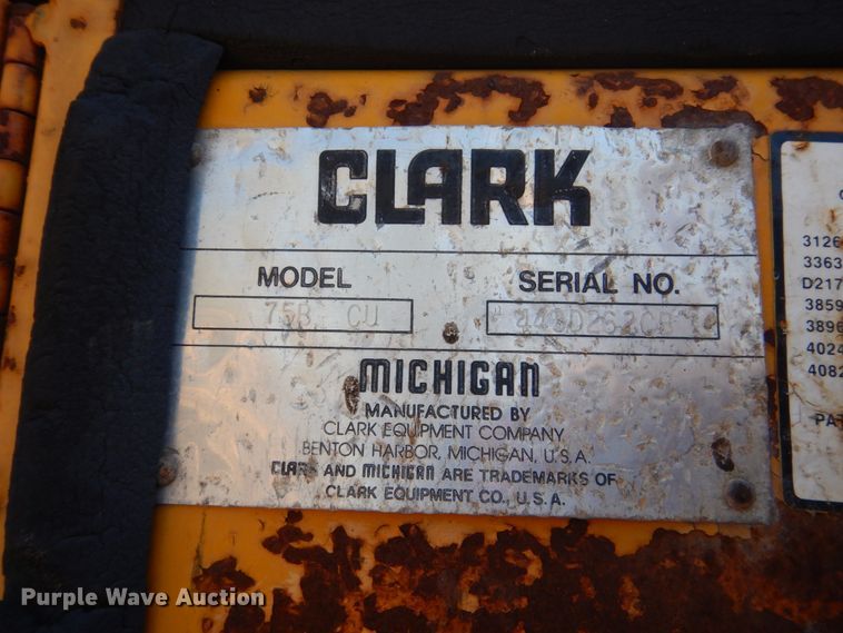 image for item GW9810 Clark 75B CU  wheel loader