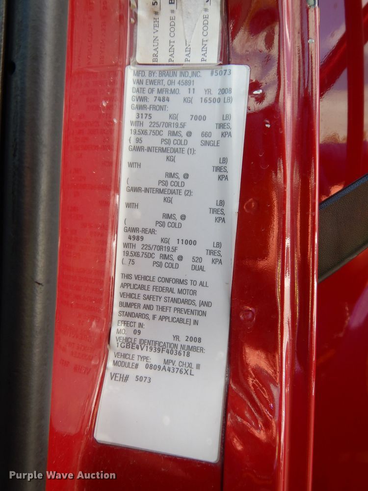 image for item DF4040 2009 Chevrolet C4500  ambulance