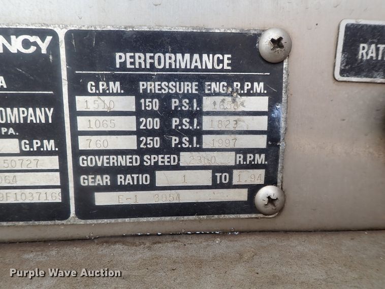 image for item DG2172 1985 Federal Motors  pumper fire truck