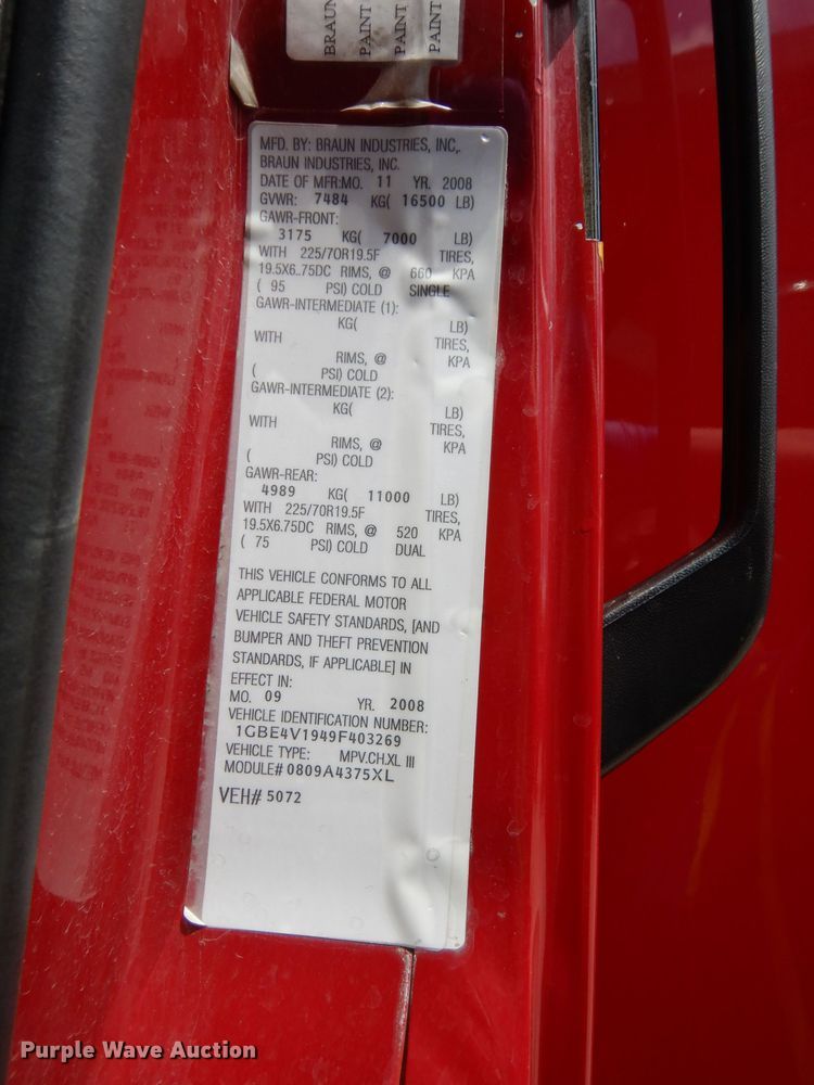 image for item DG6485 2009 Chevrolet C4500  ambulance