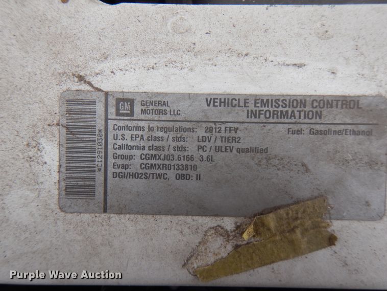 image for item DH5101 2012 Chevrolet Impala Police Cruiser