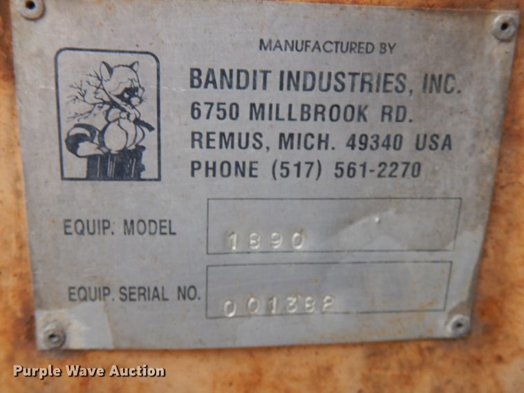 image for item DH5109 Bandit 1890 wood chipper