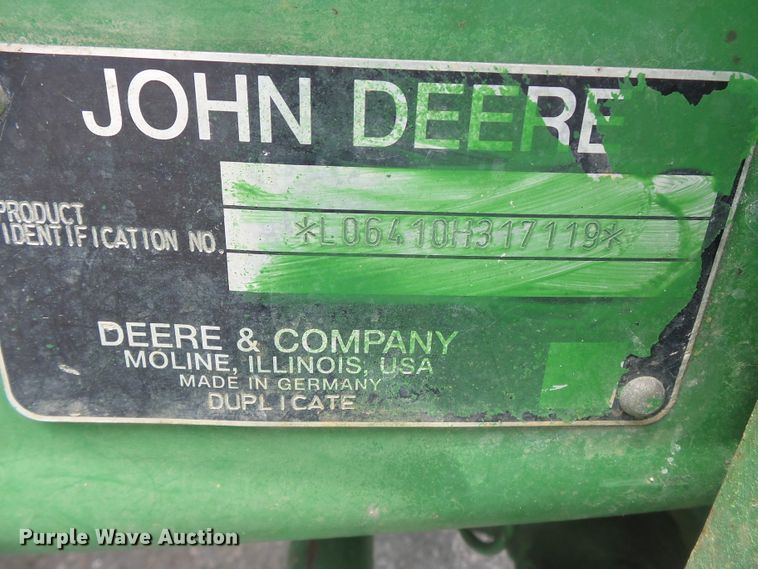 image for item DH7924 John Deere 6410 tractor