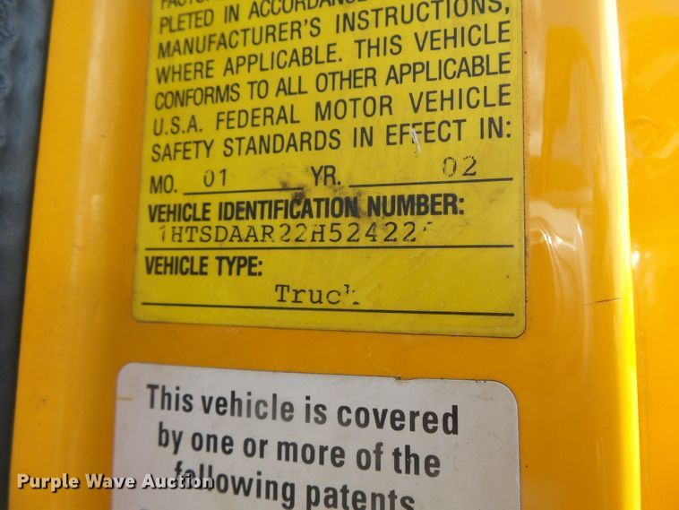 image for item DH7936 2002 International 4900 Crew Cab dump truck