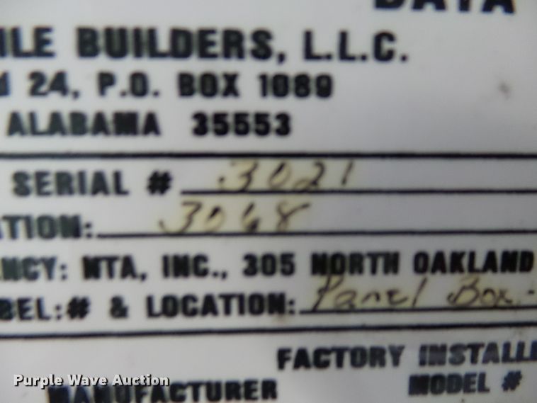 image for item DH7964 2008 Wilkins office trailer