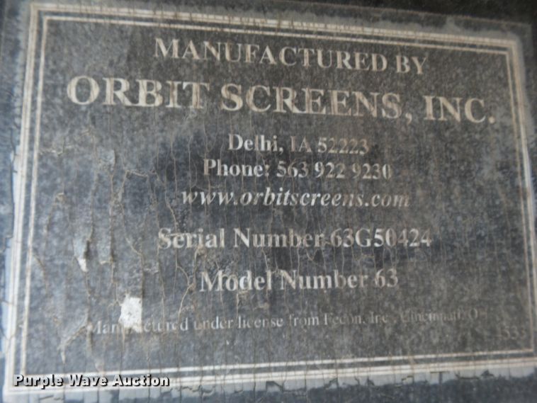 image for item DH7995 2003 Orbit 63 screening plant