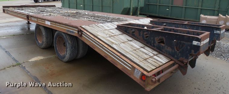 image for item DH7996 1992 Trail King TK20 equipment trailer