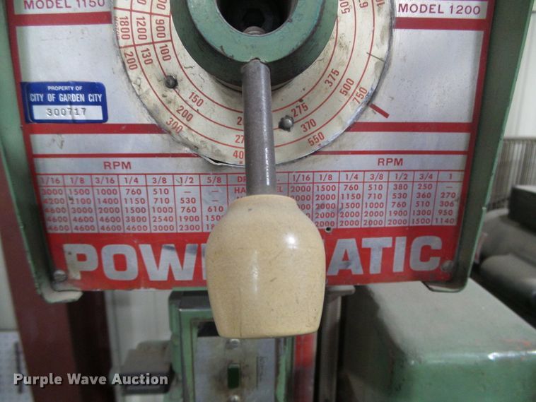 image for item EL9133 Powermatic No. 1200 drill press