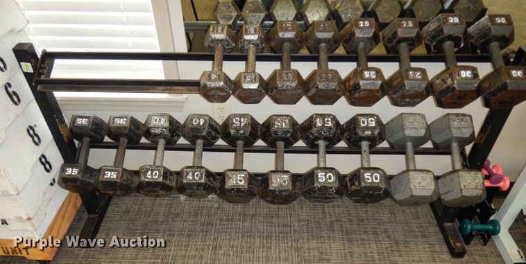 image for item GH9927 Weight rack with dumbbells