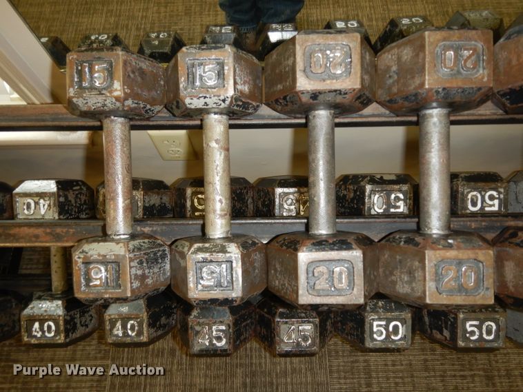 image for item GH9927 Weight rack with dumbbells