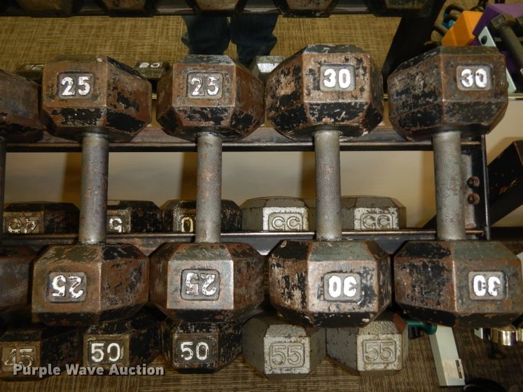 image for item GH9927 Weight rack with dumbbells