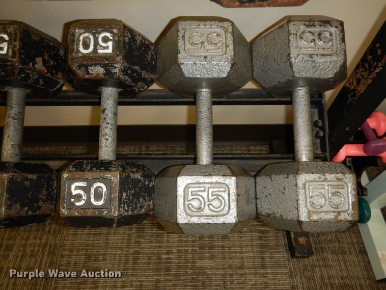 image for item GH9927 Weight rack with dumbbells