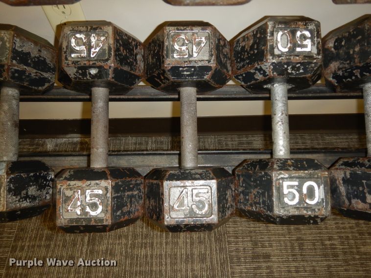 image for item GH9927 Weight rack with dumbbells