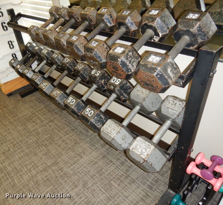 image for item GH9927 Weight rack with dumbbells