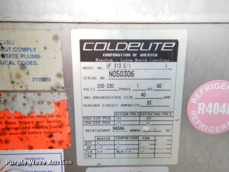 image for item GN9367 Coldelite UF313 ice cream maker