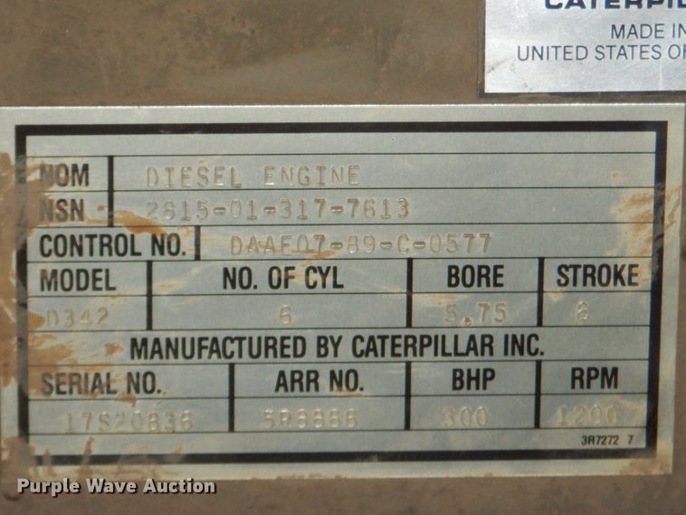 image for item GN9382 Caterpillar D342 six cylinder diesel engine