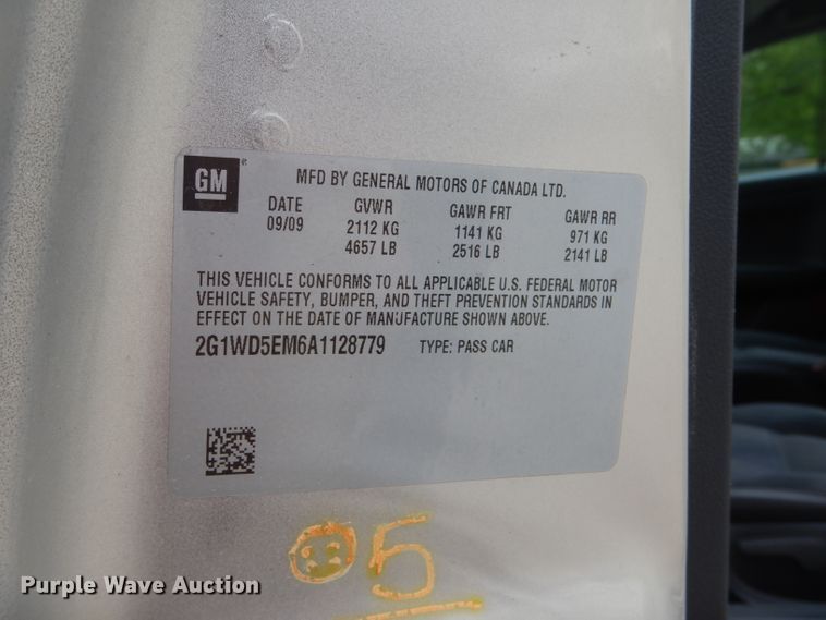 image for item GO9679 2010 Chevrolet Impala Police Cruiser