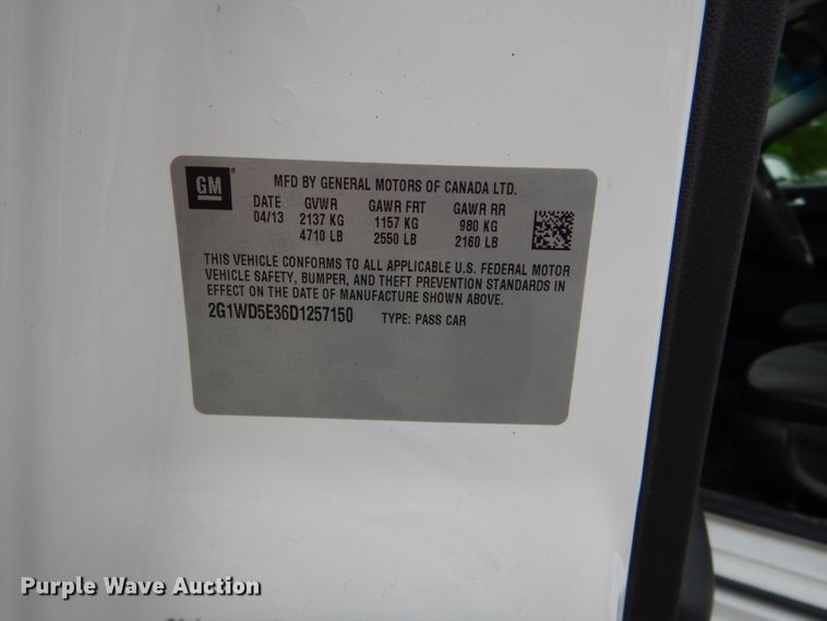 image for item GO9682 2013 Chevrolet Impala Police Cruiser