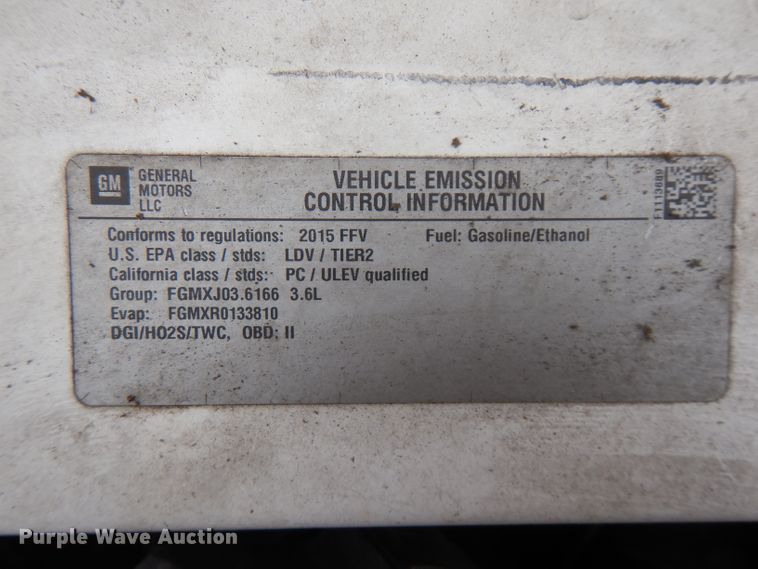 image for item GV9033 2015 Chevrolet Impala Police Cruiser