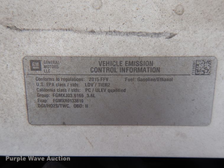 image for item GV9034 2015 Chevrolet Impala Police Cruiser