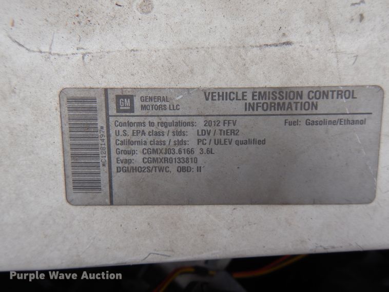 image for item GV9036 2012 Chevrolet Impala Police Cruiser