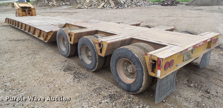image for item GX9066 1989 Load King PHD70/90-3 lowboy equipment trailer