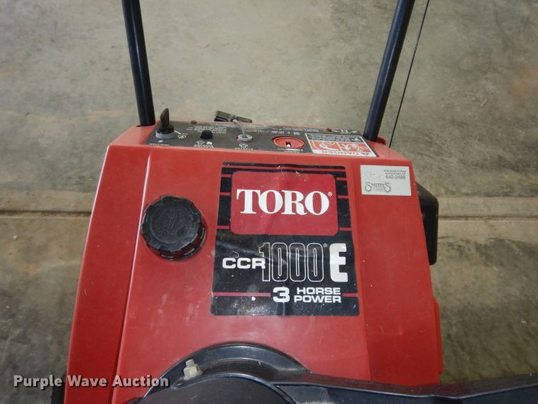 image for item HT9106 Toro CCR1000E snow blower