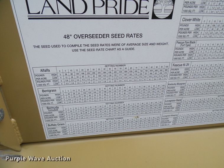 image for item DG5702 Land Pride OS1548 no-till seeder