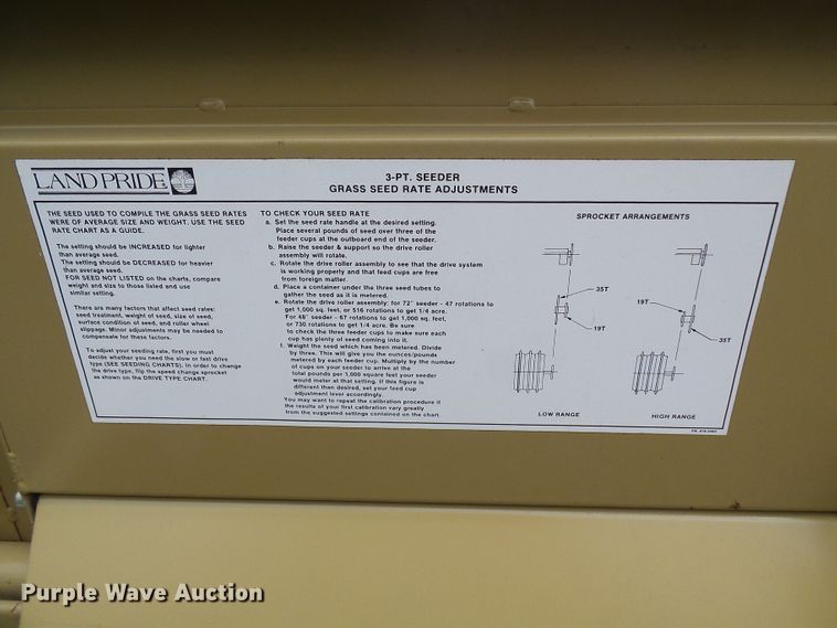 image for item DG5702 Land Pride OS1548 no-till seeder