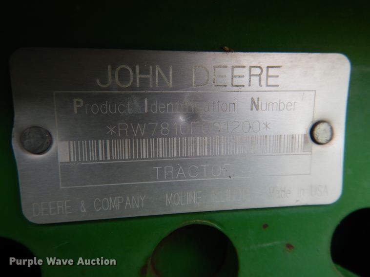 image for item DG5978 2003 John Deere 7810  tractor