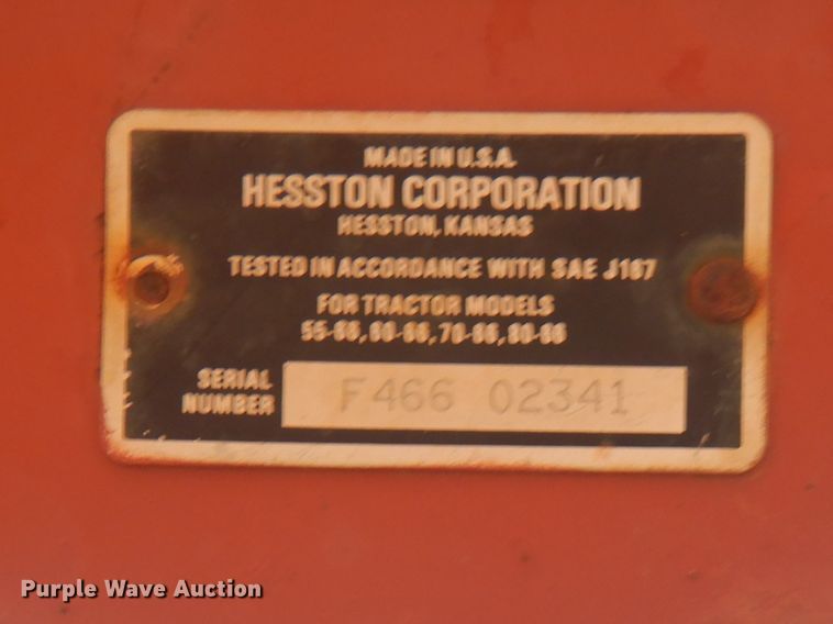 image for item DG8586 Hesston 60-66 tractor