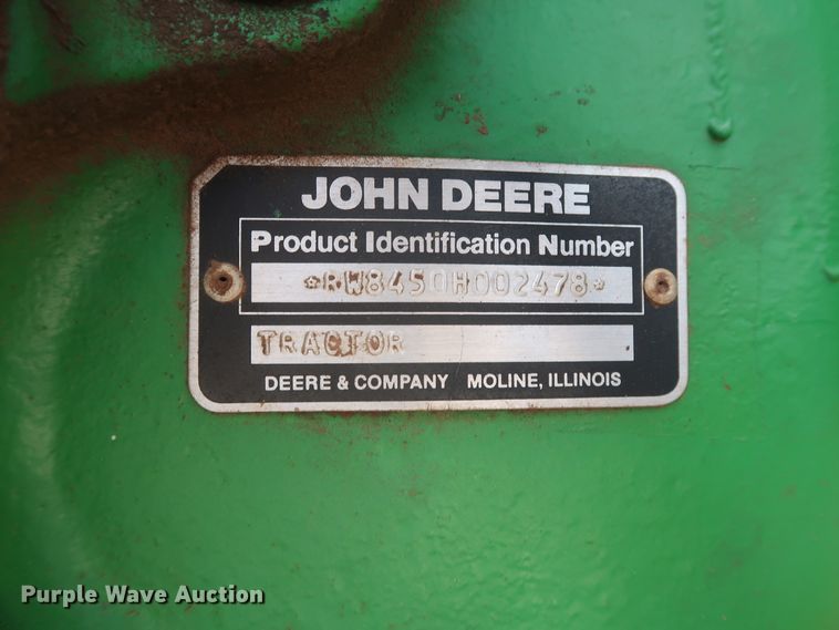 image for item DH0925 1983 John Deere 8450  4WD tractor