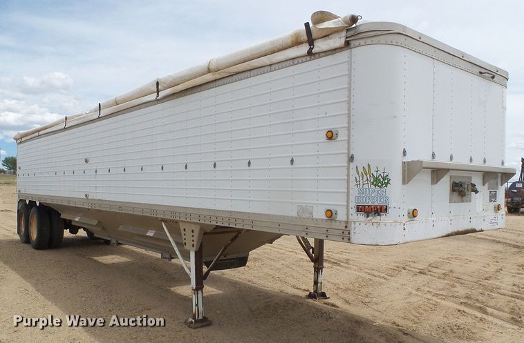 image for item DH4939 1986 Timpte Super Hopper double hopper bottom grain trailer