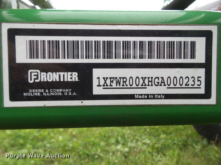 image for item EM9997 2018 Frontier WR0008 hay rake