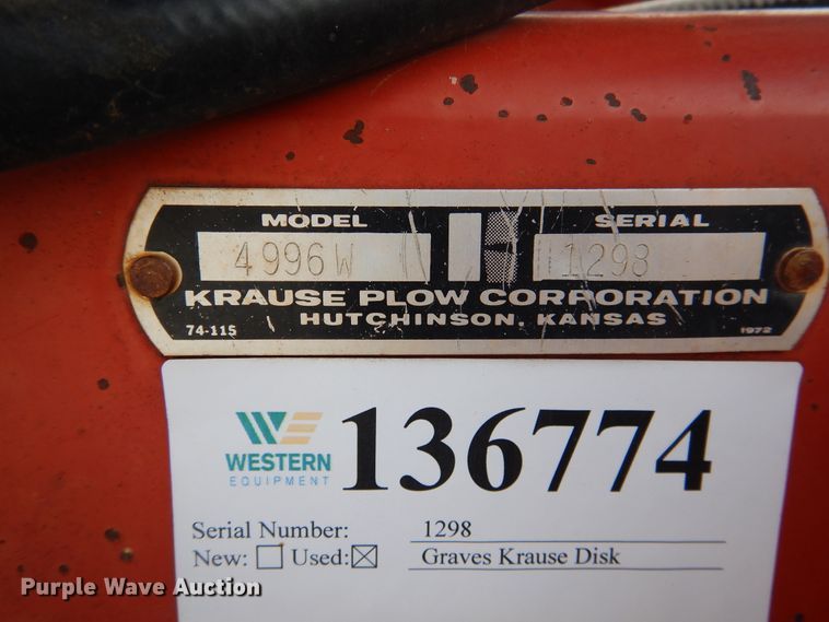 image for item GE9401 Krause 4996W double off-set disk