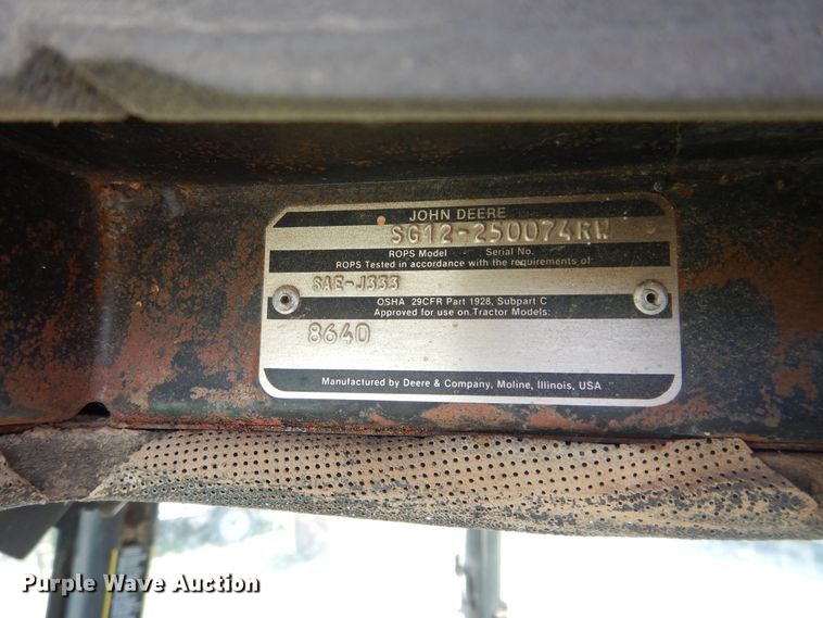 image for item GK9179 1979 John Deere 8640 4WD tractor