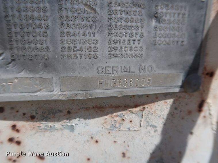 image for item GS9919 Hobbs AD9-6400-27 single hopper bottom grain trailer