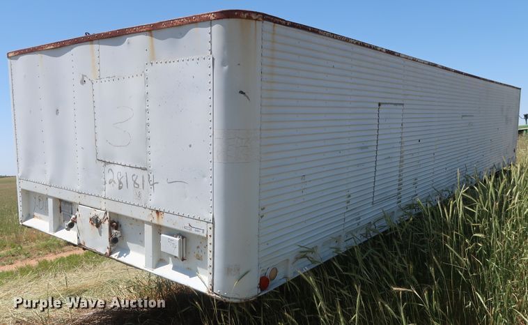 image for item GS9921 1968 Fruehauf Hobbs AD9-5000-27 single hopper bottom grain trailer