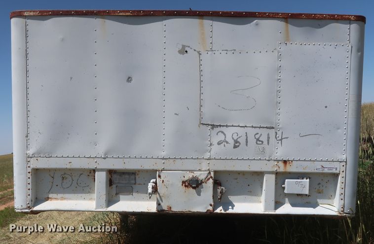 image for item GS9921 1968 Fruehauf Hobbs AD9-5000-27 single hopper bottom grain trailer