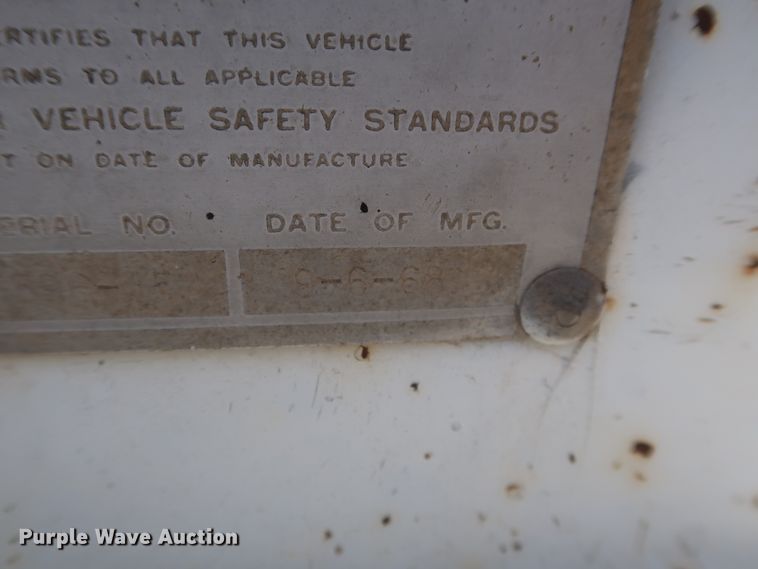 image for item GS9921 1968 Fruehauf Hobbs AD9-5000-27 single hopper bottom grain trailer