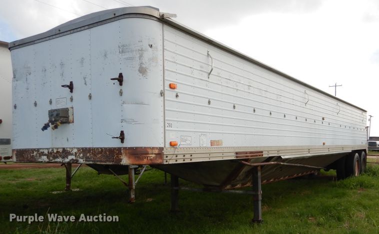 image for item HA9150 1975 Timpte single hopper bottom grain trailer