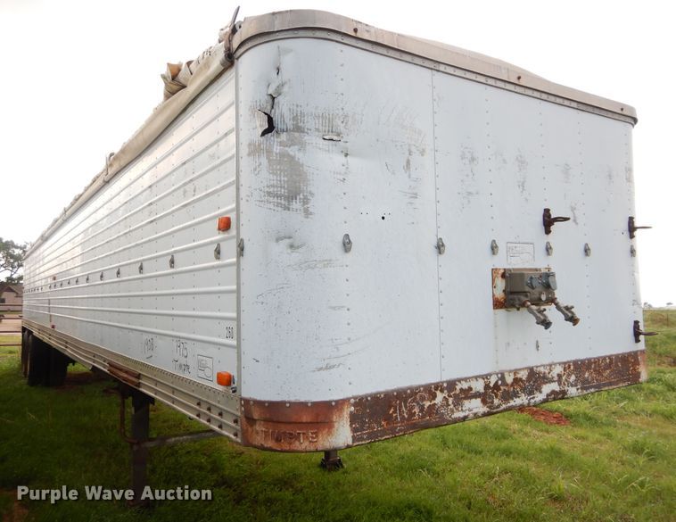 image for item HA9150 1975 Timpte single hopper bottom grain trailer