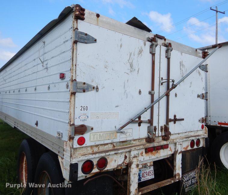 image for item HA9150 1975 Timpte single hopper bottom grain trailer