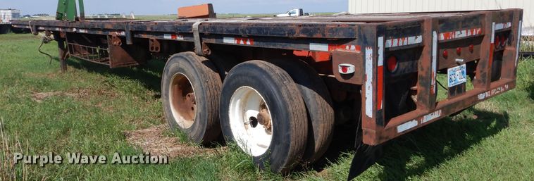 image for item HA9152 1978 Aztec Flatbed trailer