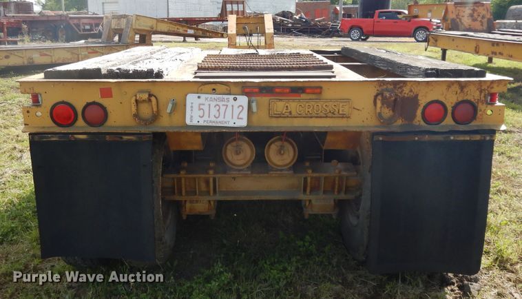 image for item DE5730 1961 Lacrosse RG-26-35 lowboy equipment trailer