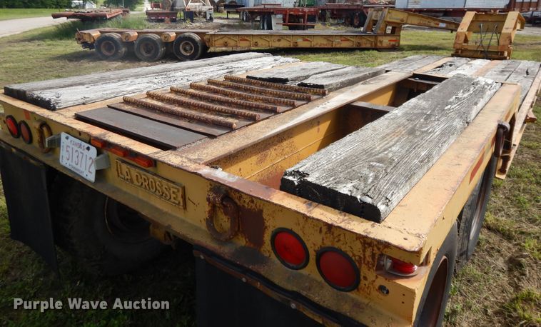 image for item DE5730 1961 Lacrosse RG-26-35 lowboy equipment trailer