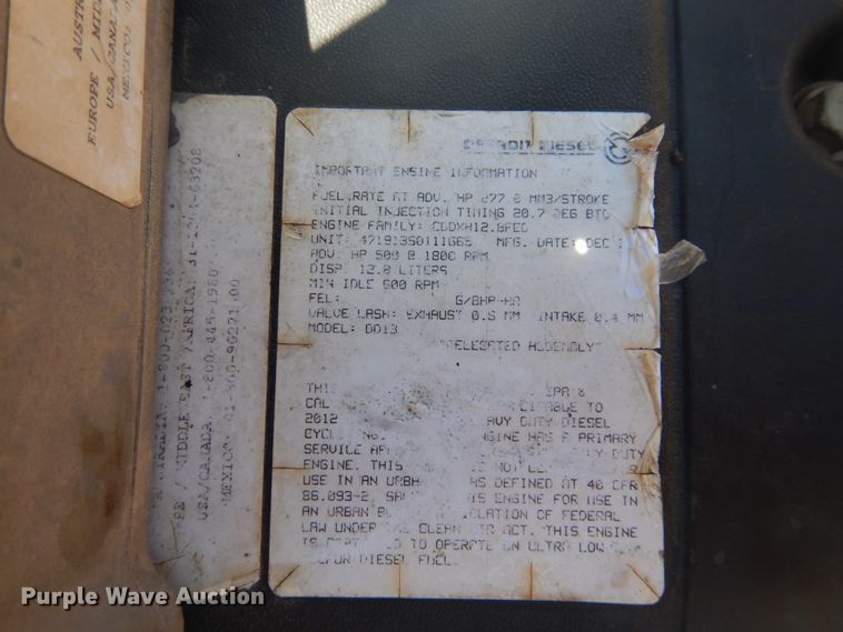 image for item DI0108 2013 Freightliner Cascadia