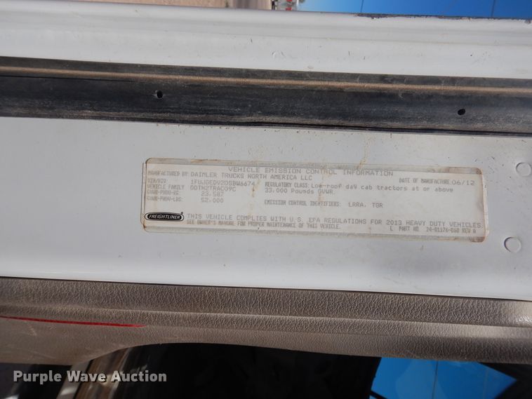 image for item DI0108 2013 Freightliner Cascadia