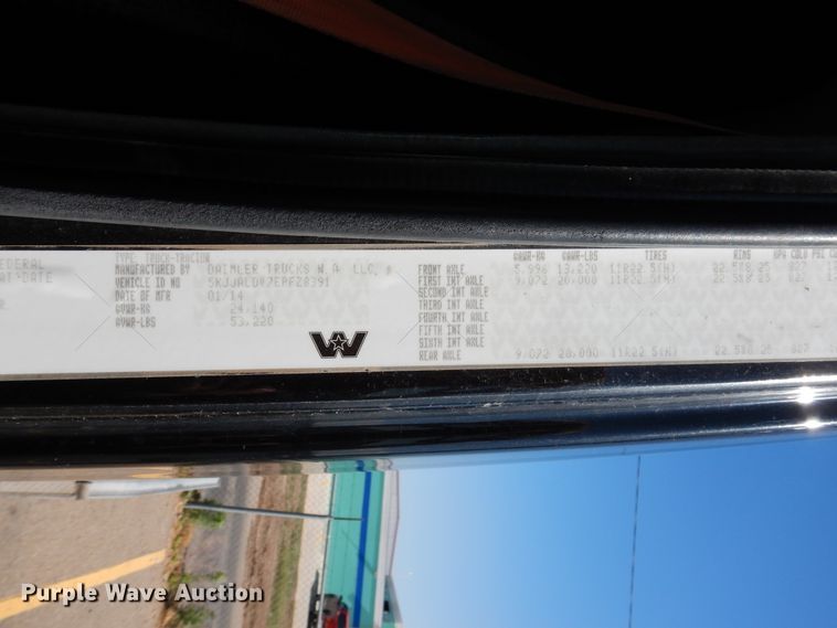 image for item GE9427 2014 Western Star 4900SB semi truck